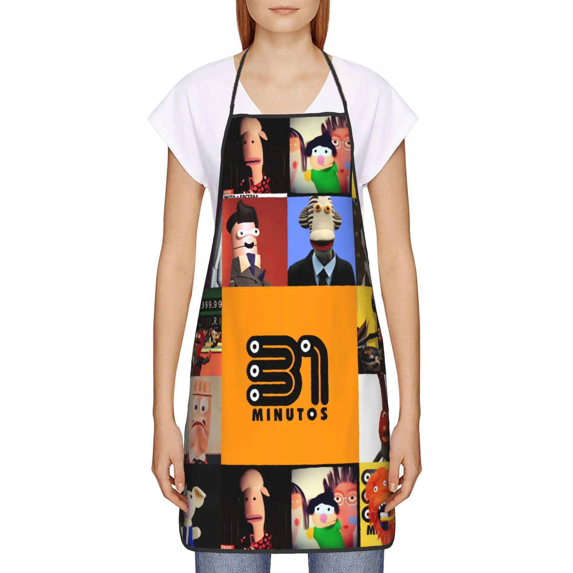 Comedy 31 Minutos Sketches Apron  Cooking Adult Kitchen Accessories Home Custom Aprons without Pocket