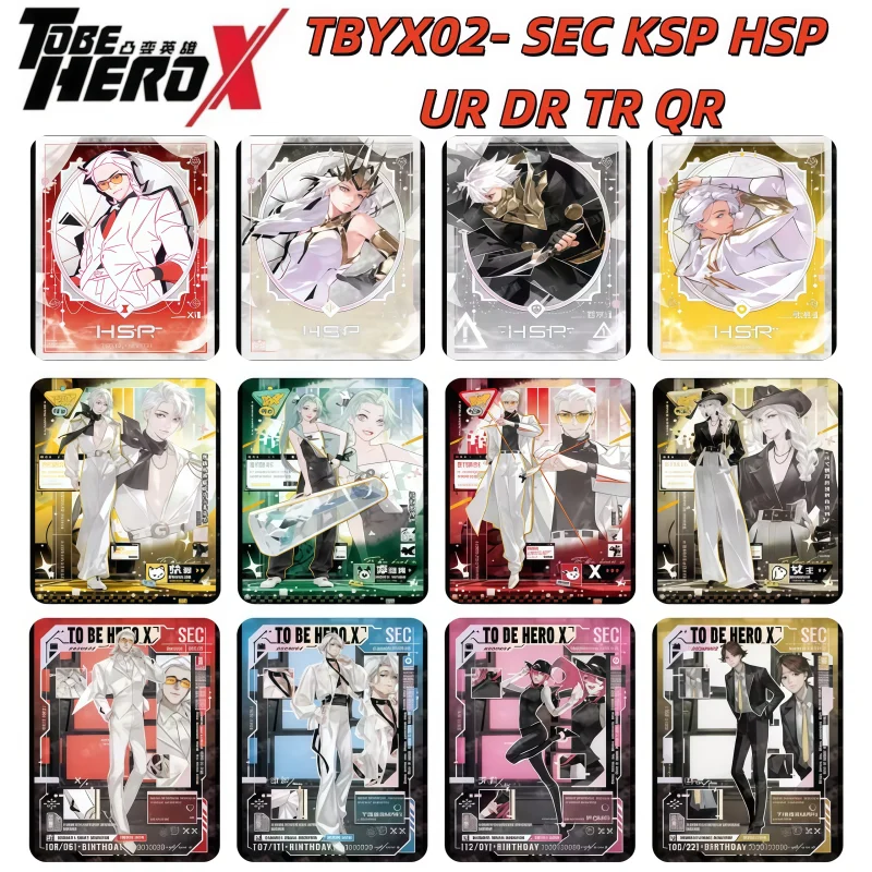 Genuino Be HERO X Card TBHX 2 Serie Carte da collezione SEC KSP HSP UR DR TR QR Edition A Hero Animation Cartoon Toys Regali