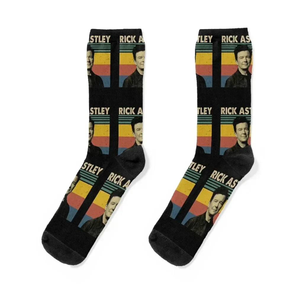 

Rick Astley Music Retro Vintage. Socks Run hip hop Stockings compression Men Socks Women's