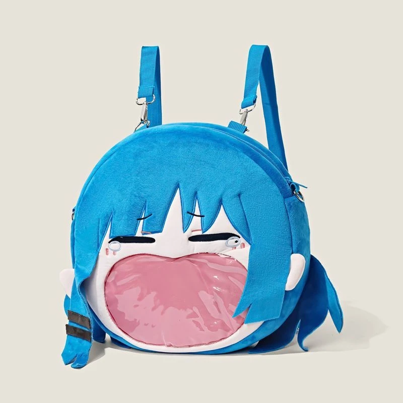 

Сумка в стиле аниме Bocchi the Rock Ryou Kawaii Рисунок Большая вместительная сумка Ita Bag Рюкзак Реквизит для косплея Сумка Прозрачный кукольный рюкзак Подарки для девочек
