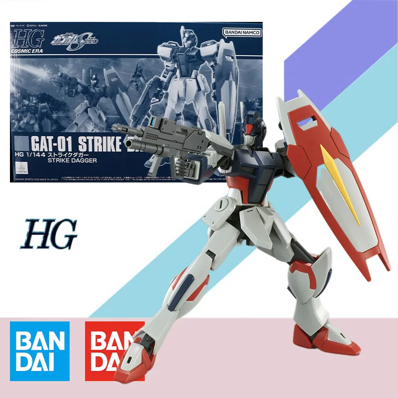 

Bandai оригинальный HGUC 1/144 фотомодель GAT-01 удар кинжал экшн-фигурка Сборная модель комплект коллекционная игрушка подарок для ребенка