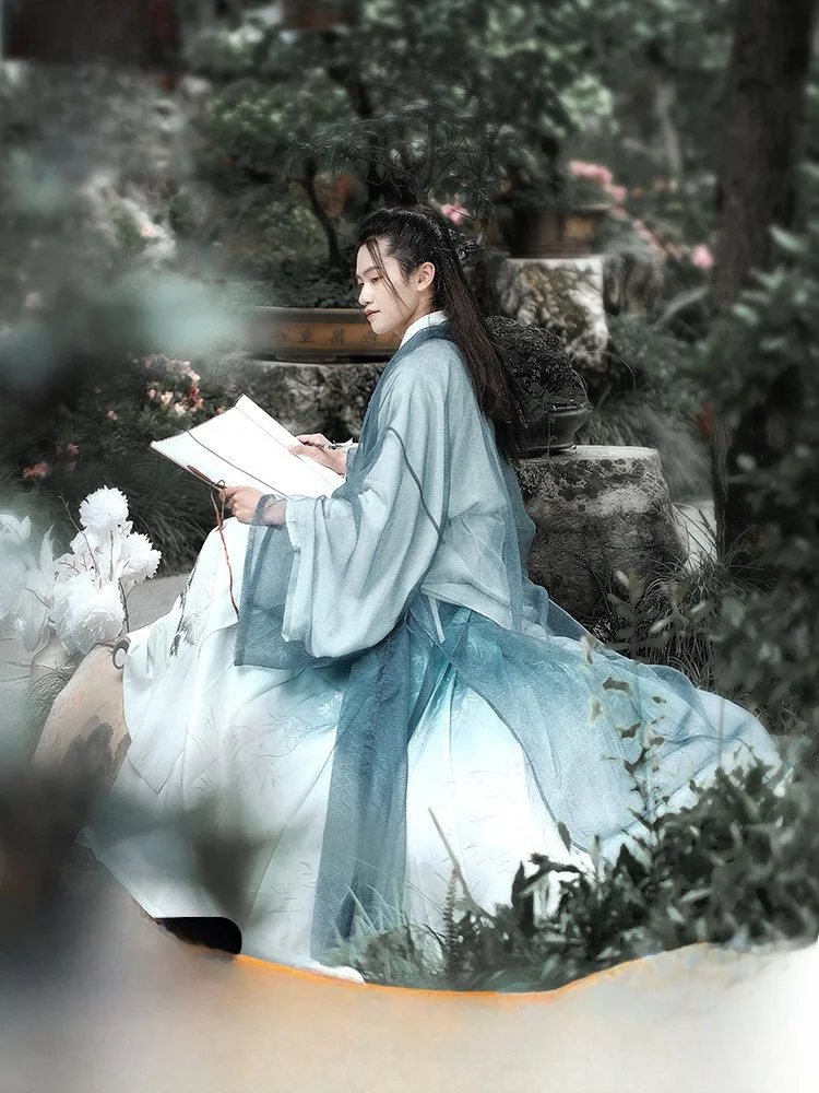 summer-wind-long-irt-original-song-dynas-hanfu-men's-clothing-straight-collar-double-lapel-traditional-chinese-costume