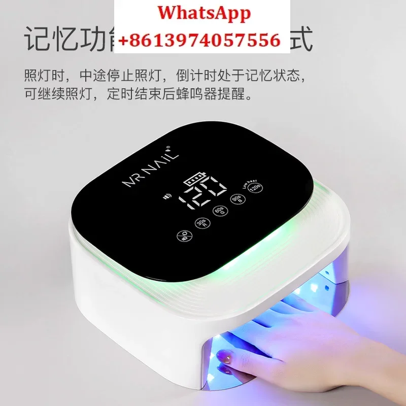 Nail lighting therapy atmosphere lamp nail polish glue baking lamp high-power quick drying non black hand phototherapy machine