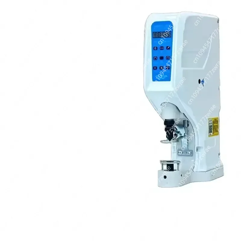 Industrial Sewing Machine Flat-Bed Lock Stitch 220V Metal Engine Motor Attaching Buttons Shoelaces Yarn Thread