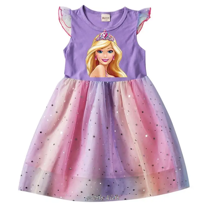 Hot Barbie the movie Girls Cosplay Dress Clothes Girl Kids Party Halloween Carnival Birthday Party Princess Evening Dresses