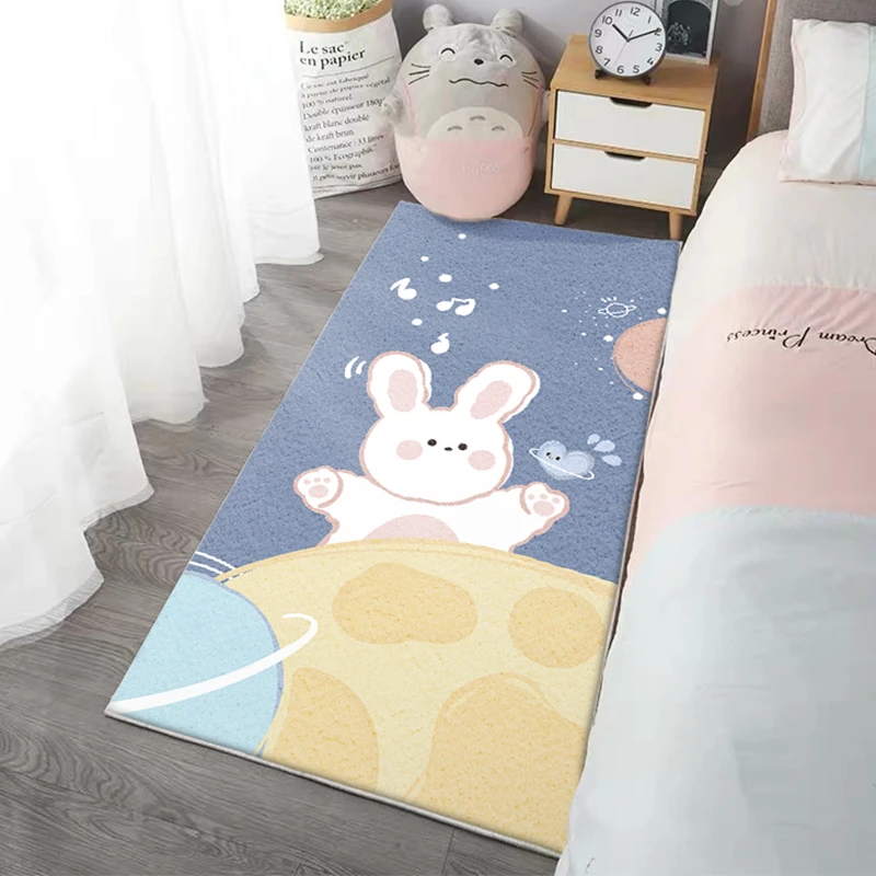 Cute Children's Room Decoration Rugs Girl Bedroom Bedside Carpet Large Area Study Rug Bathroom Non-slip Carpets Coffee Table Mat