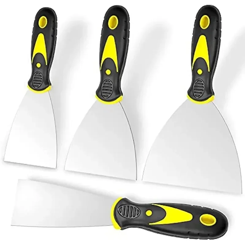 Available in 4 Sizes Paint Scraper Putty Knife Spatula Cleaning Knife Paint Tool Remove Silicone From Corners Top Paint Scraper