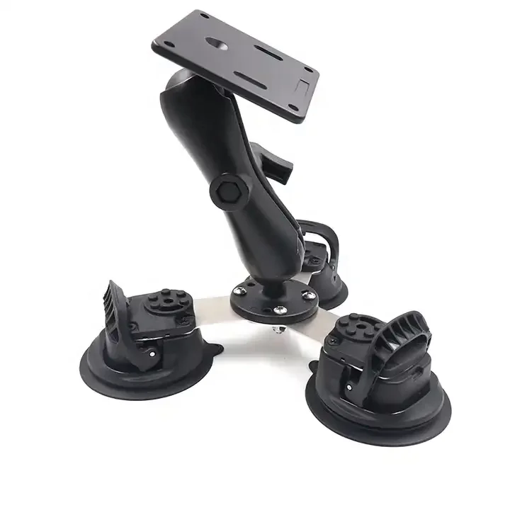 Car Windshield Triple Suction Cup Mount With 1.5