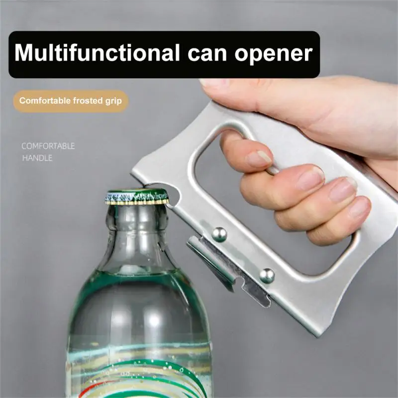 New Stainless Steel Portable Bottle Jar Opener Kitchen Gadget Portable Can Opener For Emergency Bottle Opener Party