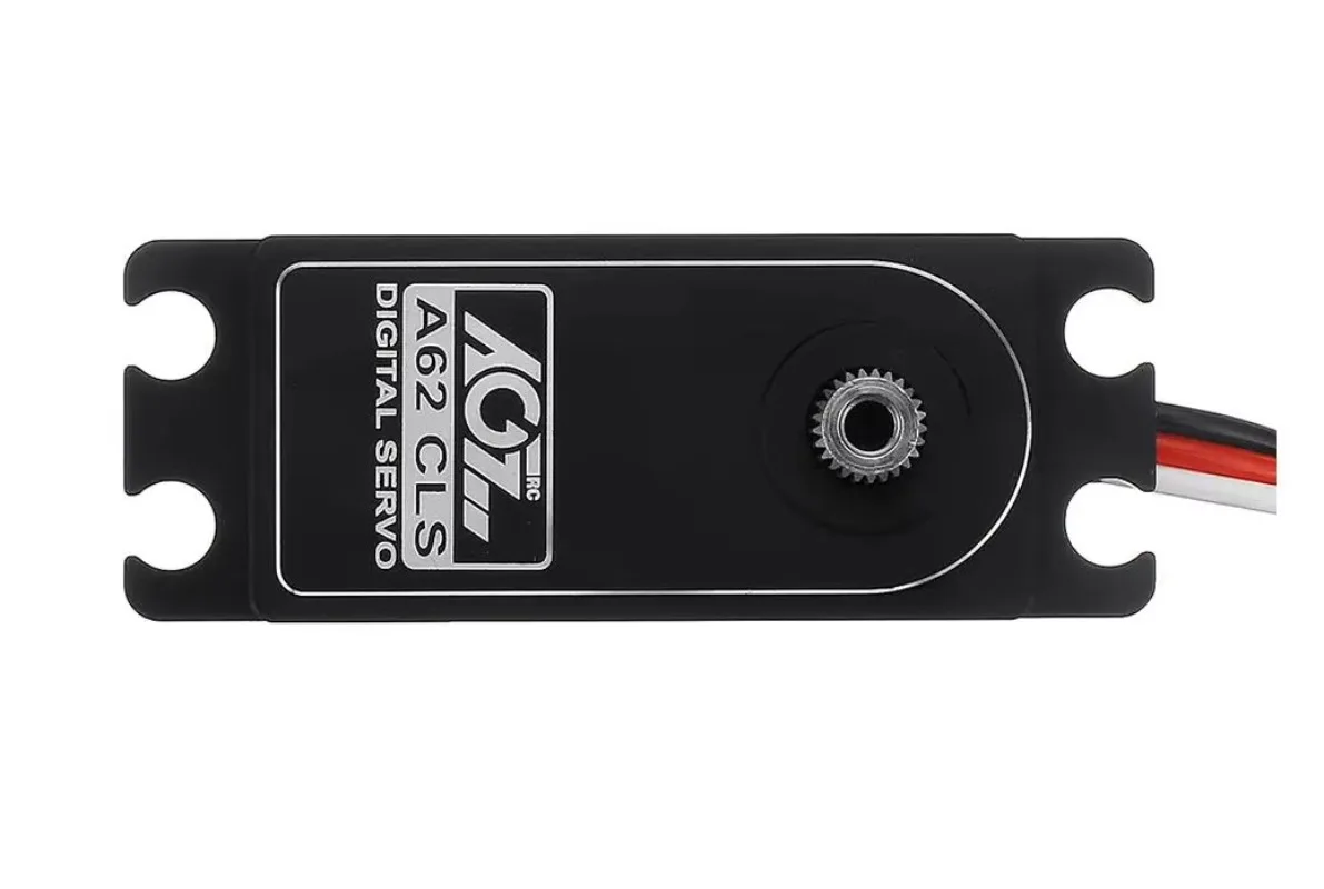 AGF A62CLS HV programable de perfil bajo 14kg CNC sin núcleo Metal Gear Servo Digital de cuerpo corto para coche RC 1:8 1:10