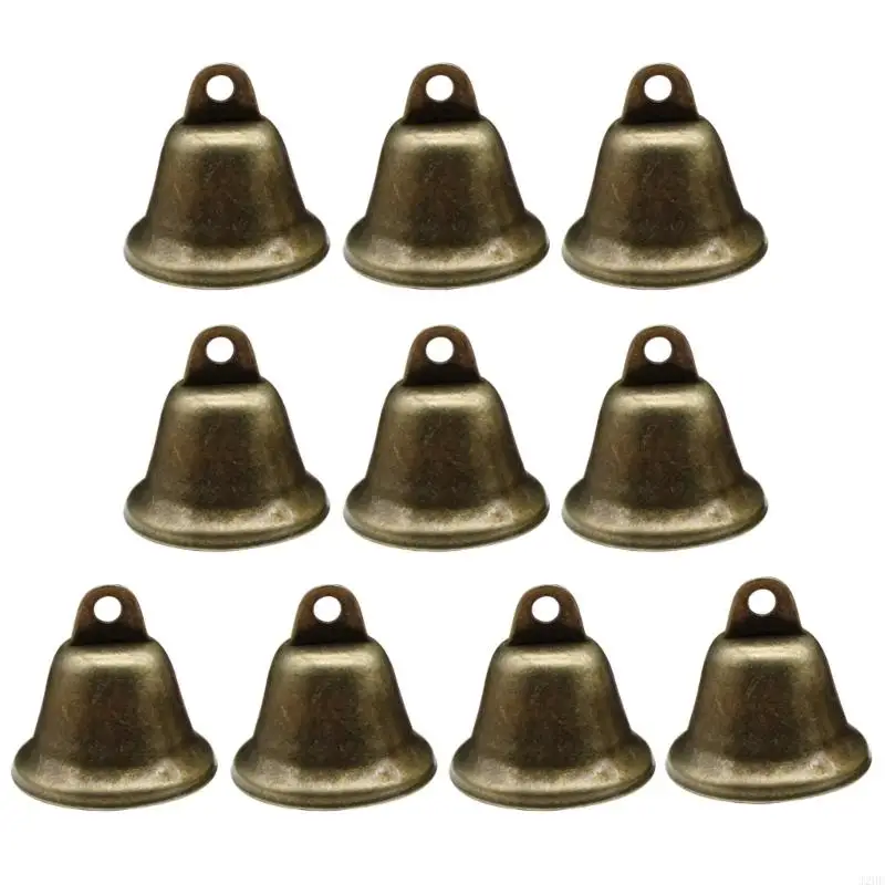 

J2HE 10 Pcs/Set Christmas Bells Vintage Hanging Trumpet Shape-Jingle Bells