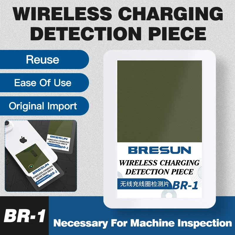 

Bresun BR-1 Wireless Charging Coil Detection Sheet for Mobile Phones Tablets Devices Wireless Charging Coil Detection Tool