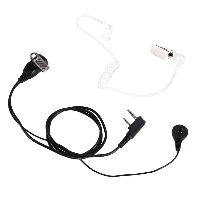 AC57-For BAOFENG UV-5R K-Plug 3 Wire Pro Covert Acoustic Tube Earpiece Headset PTT Mic Microphone For Kenwood Pro-Talk XLS TK