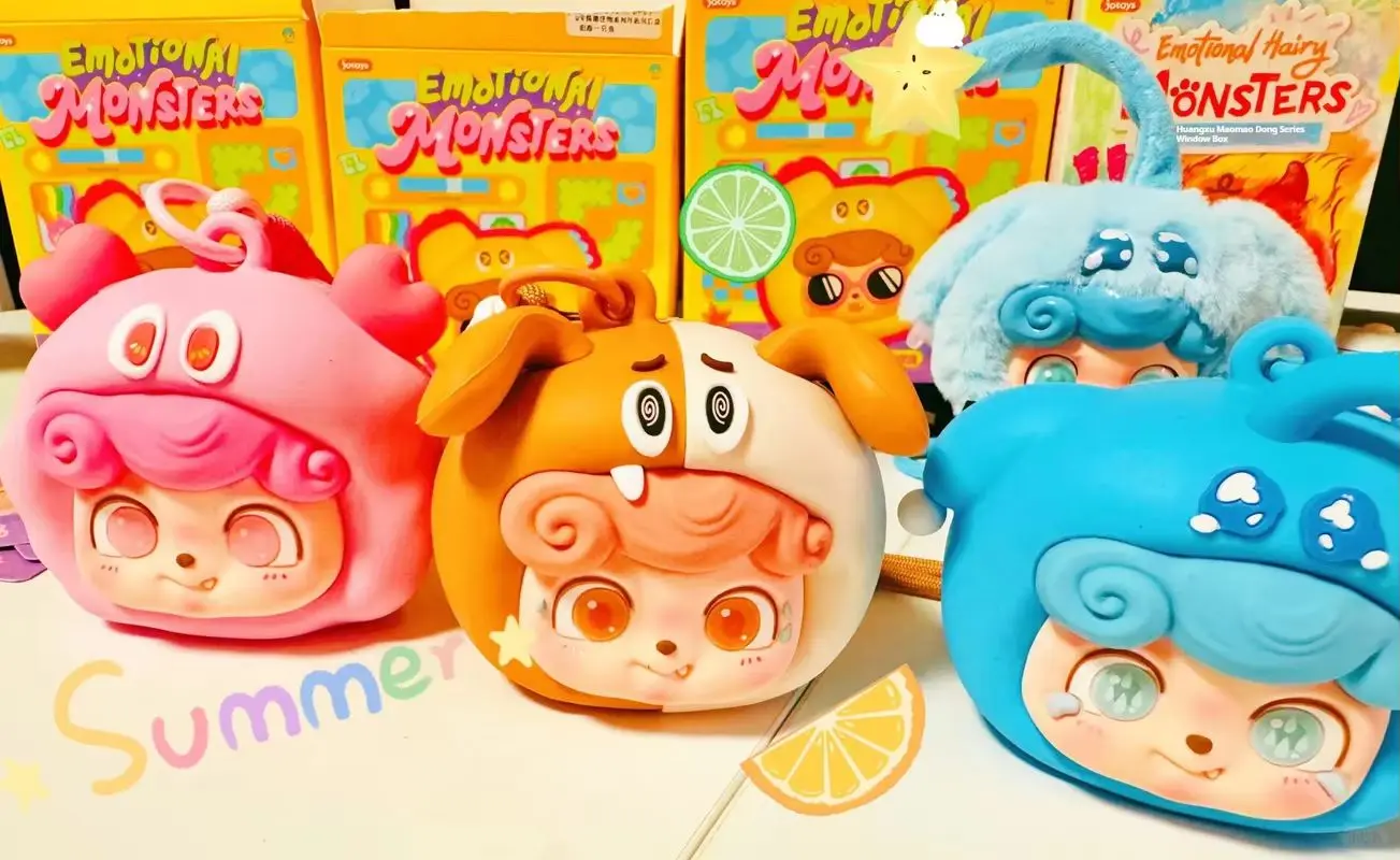 

Jotoys Q.Kid эмоциональная серия волосатых монстров слепая коробка модная сумка для наушников милый периферийный кулон для модных игрушек и хобби