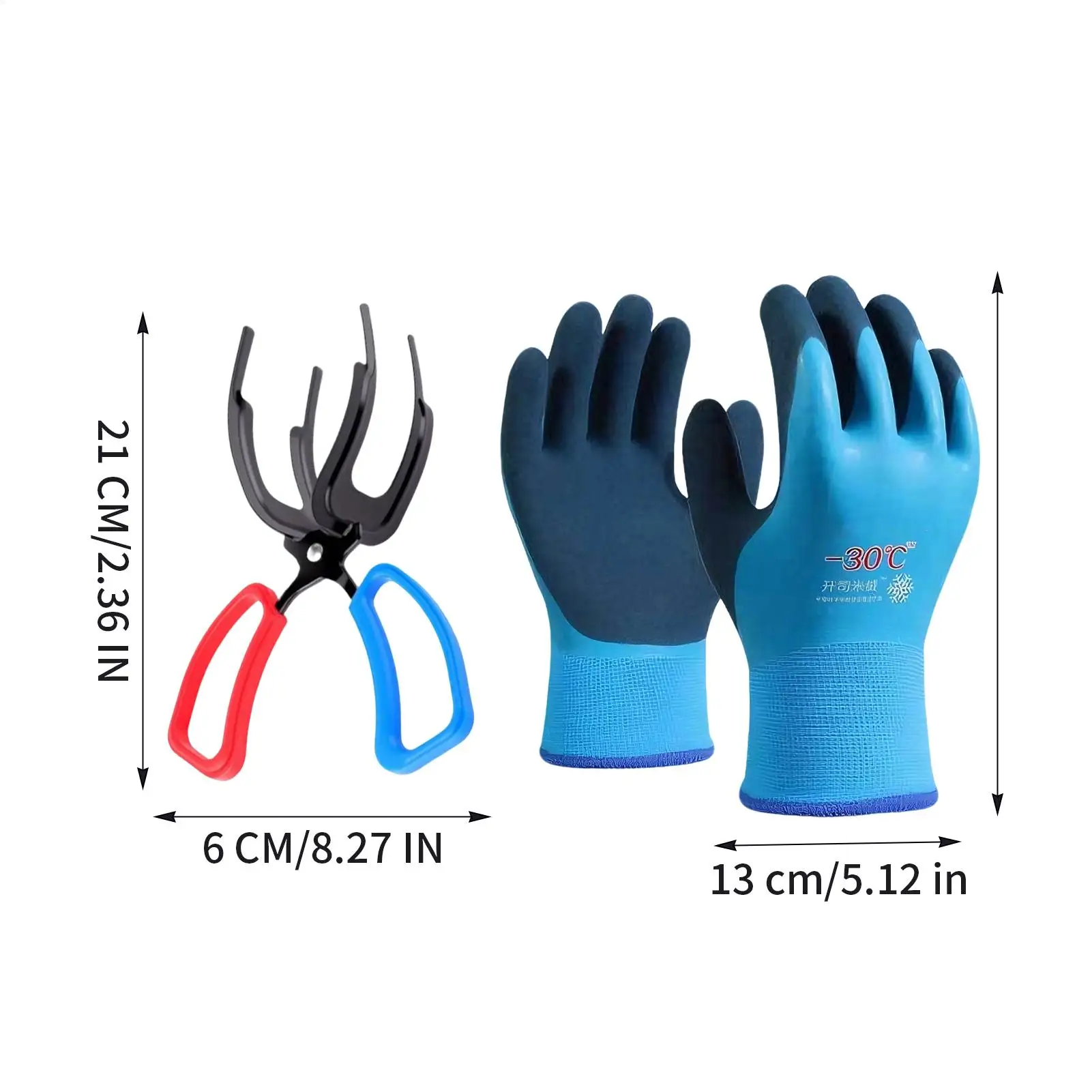 كماشة قابض السمك الاحترافية، مخلب قفل معدني للصيد الآمن وإطلاق حامل مضاد للعض لصيد الأسماك في المياه المالحة والمياه العذبة #6