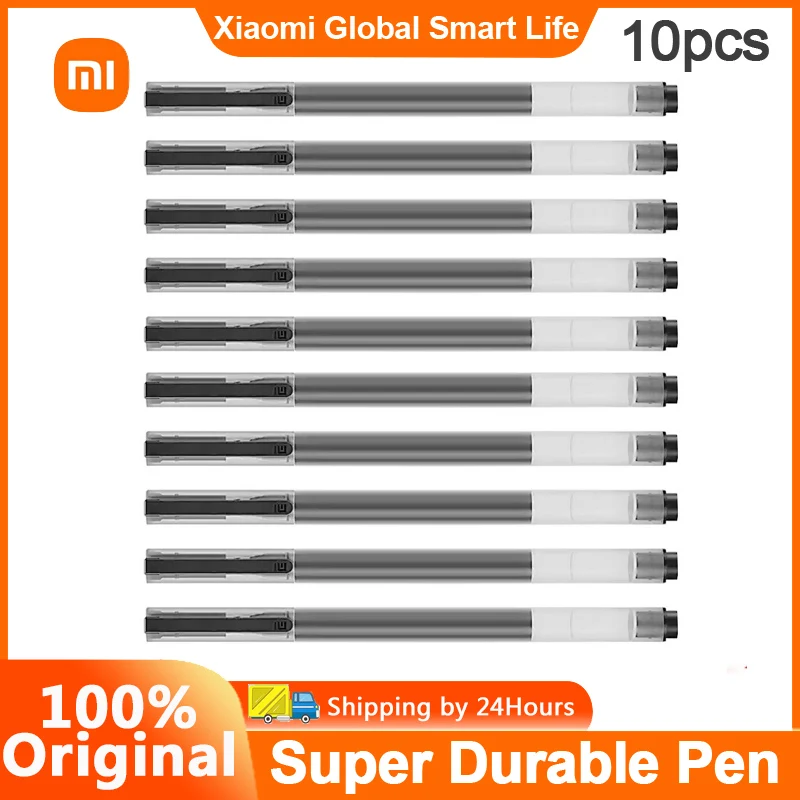 Original Xiaomi Mijia Gel Pens 0.5mm Large Capacity Ink Durable Neutral Pen Gel Ink Pen Quick Drying Smooth Writing Stationary