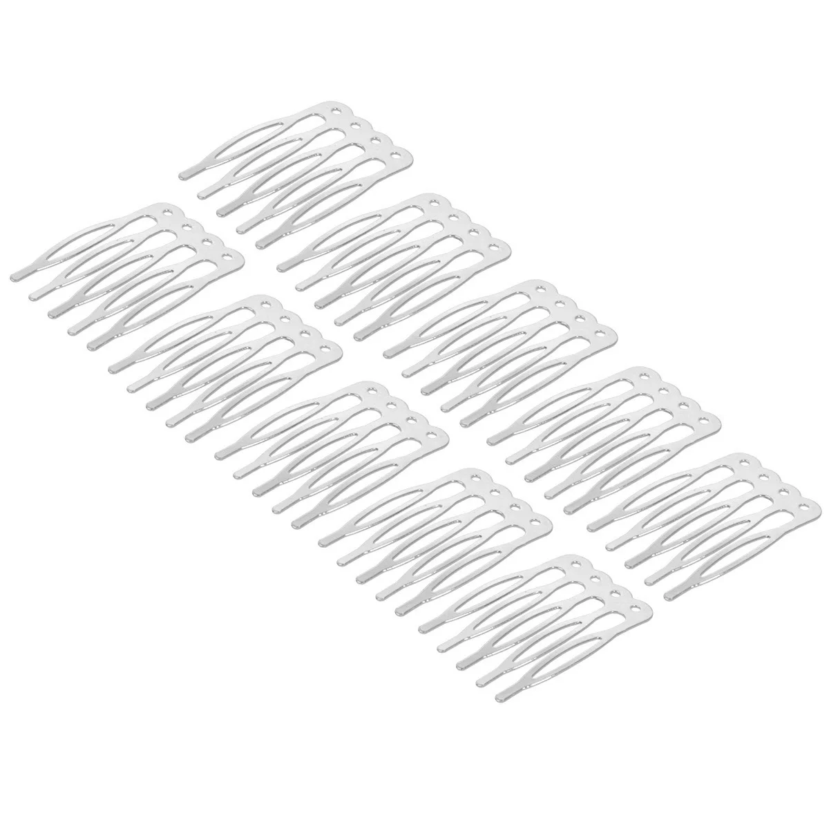 

50Pcs Hair Comb Tuck Clips Durable Simple Texture DIY Hair Accessories Handmade Headdress Tools for Women