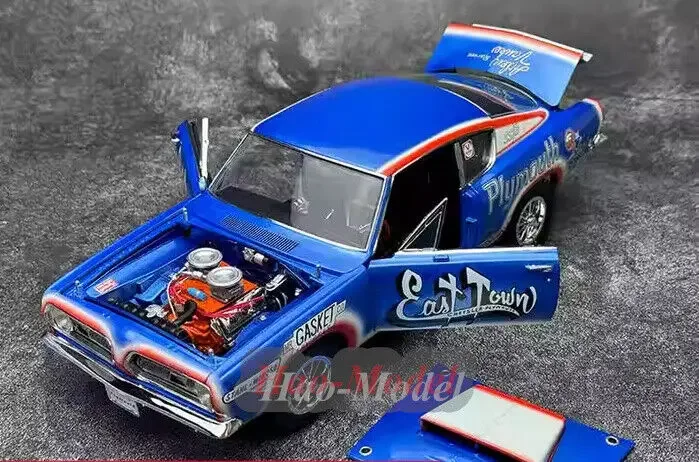 ACME 1/18 For Plymouth HEMI Cuda 1968 muscle Car Model Alloy Diecast Simulation Toys Boys Birthday Gifts Hobby Display Ornaments