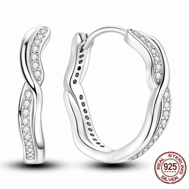 

High-quality S925 sterling silver earrings, irregular earrings for women, perfect for anniversary and wedding jewelry gifts.
