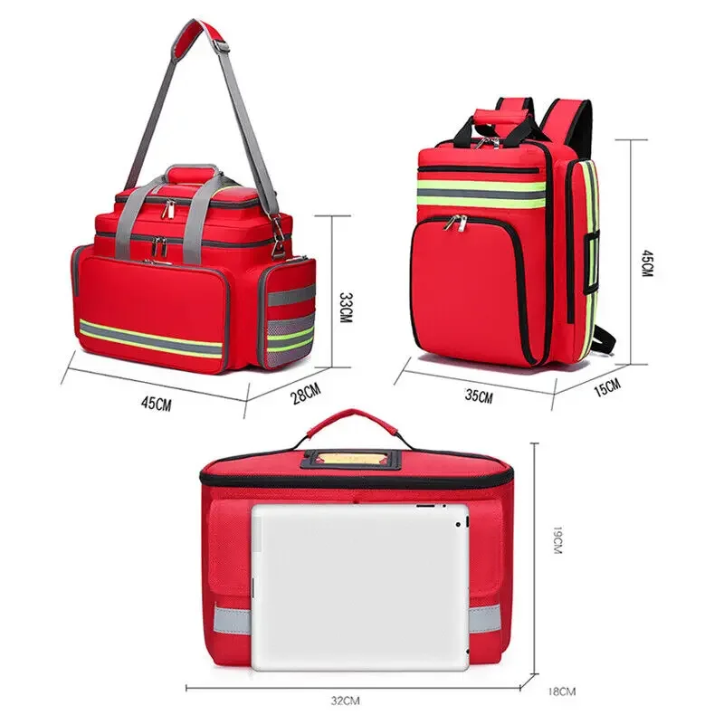 First Aid Medical Kits Emergency Rescue Backpacks Large Capacity Storage Outdoor Camping Survival Kits Heath Organizer