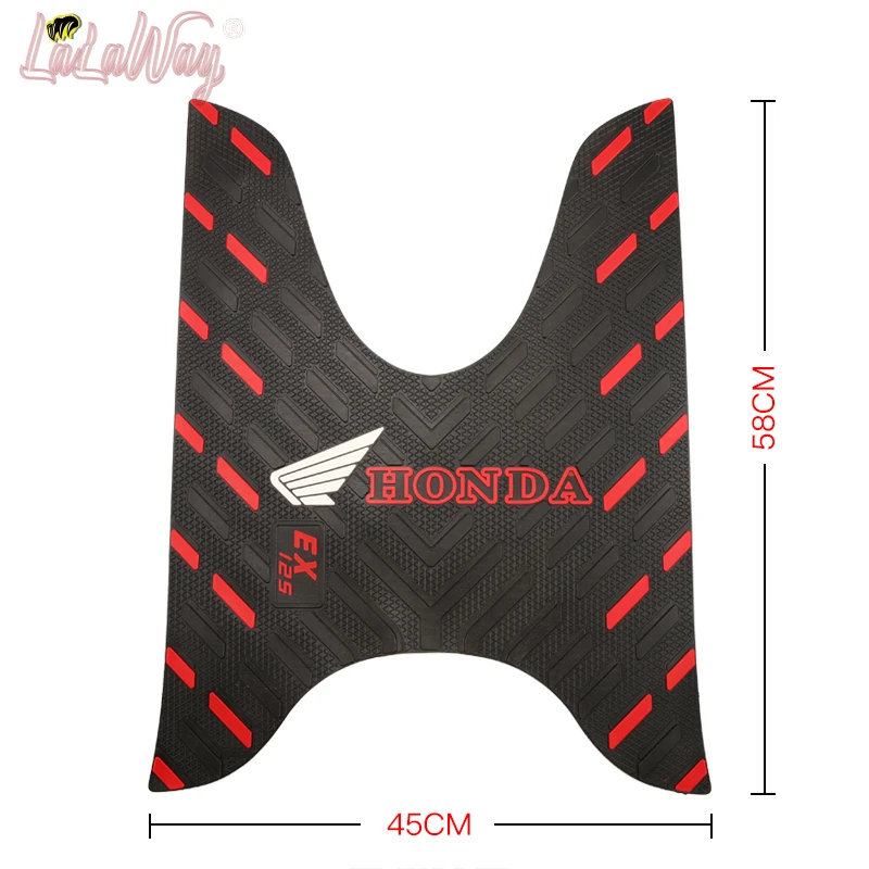 Scooter Motorcycle Mats pedal,For EX125 Honda SDH125T-36,Rubber Foot Skid Pad Floor Mat Carpet