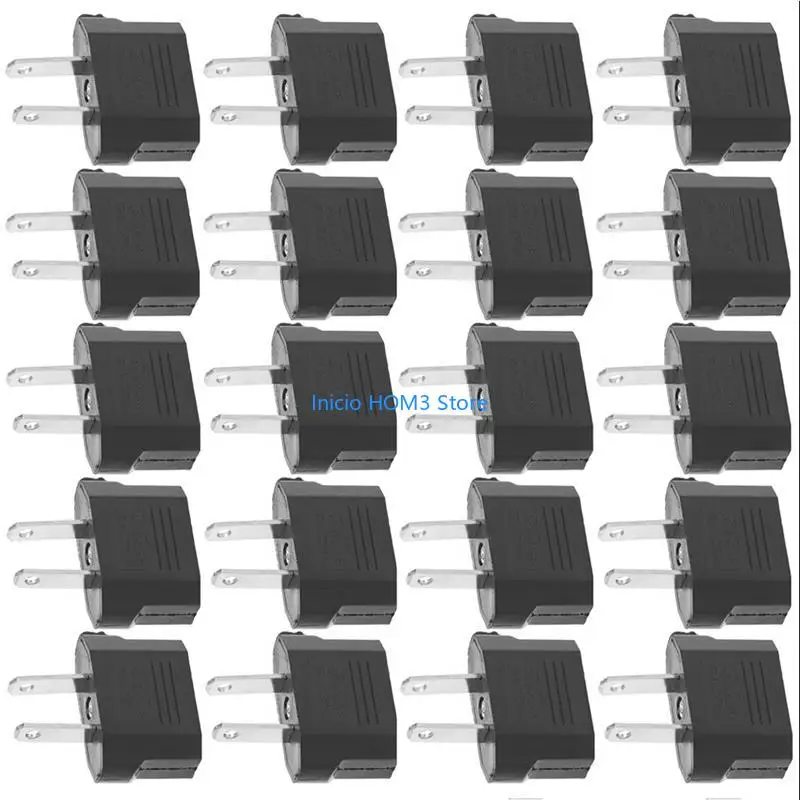 A5YD US EU Europe To US USA Power Converter Travel Adapter Wall Plug Home