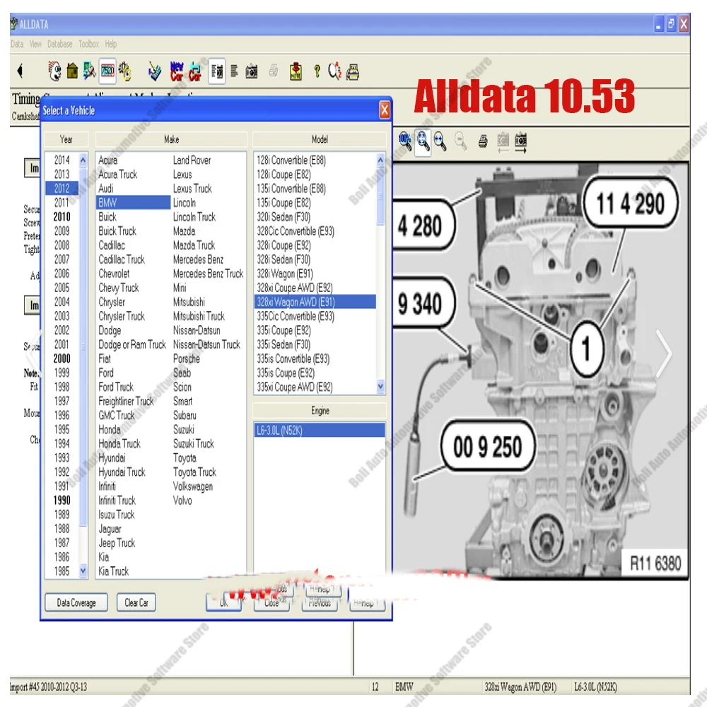 alldata 10.53 Automotive Diagnostic Software tools provides all data technical support for cars and trucks with wiring diagrams