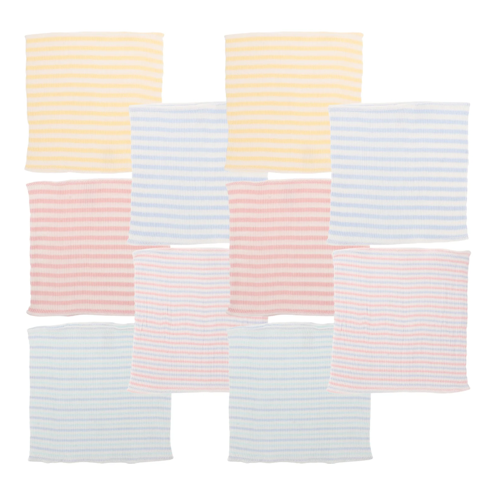 

10pcs Belly Cotton Belly Band Bands Infants Navel Belt Blue White Pink Yellow Green Elastic Supplies