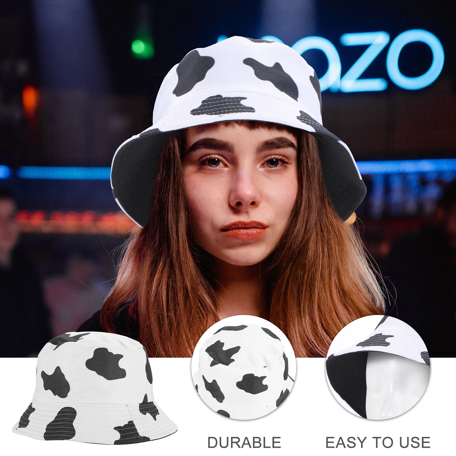 

UV Proof Bucket Hat Lightweight Breathable Summer Hats Women Beach Travel Girls Sun Protection Cloth Material Adjustable Size