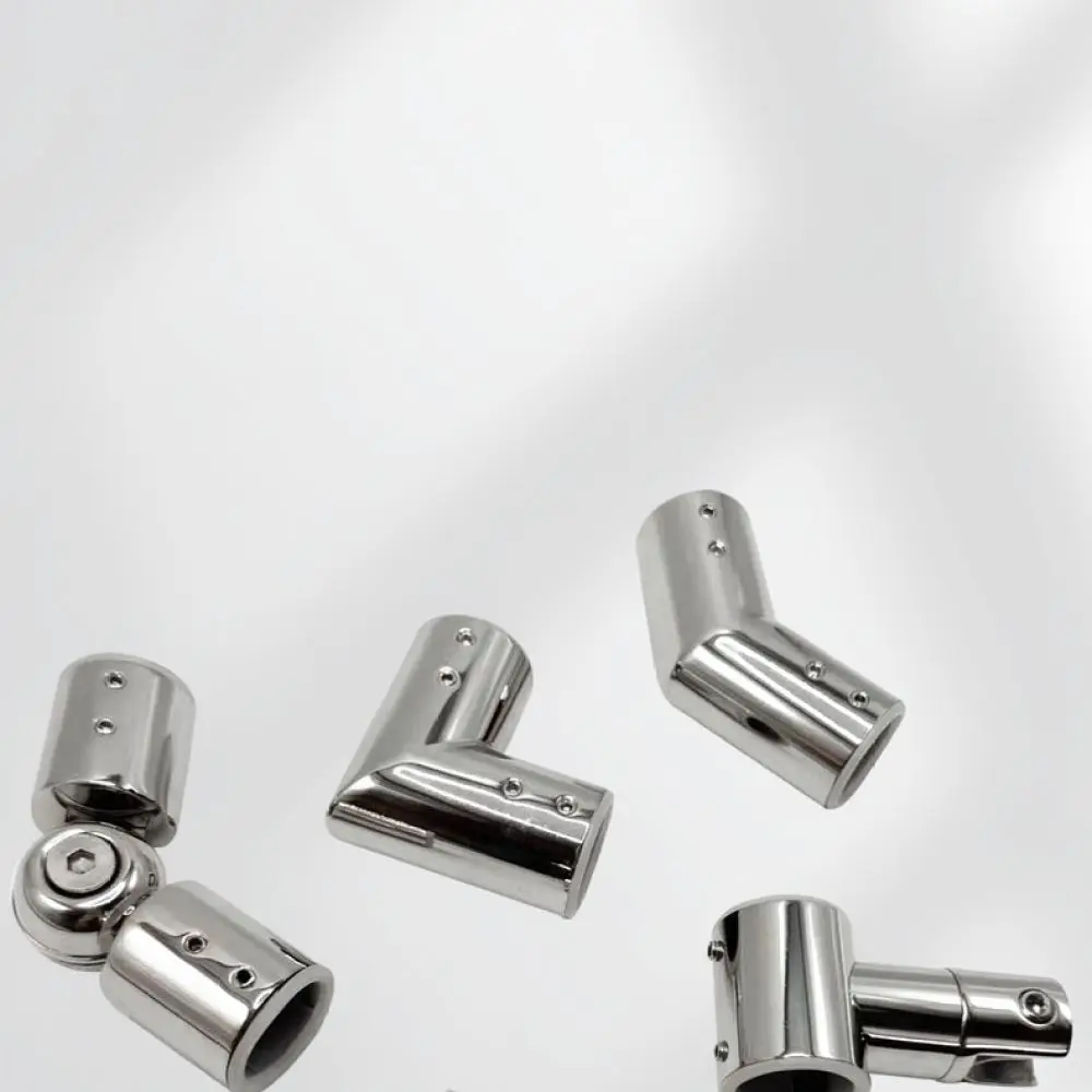 Stainless Steel Shower Room Glass Door Connector Pipe Fitting Stabilizing Hardware Modern Bathroom Support Accessory