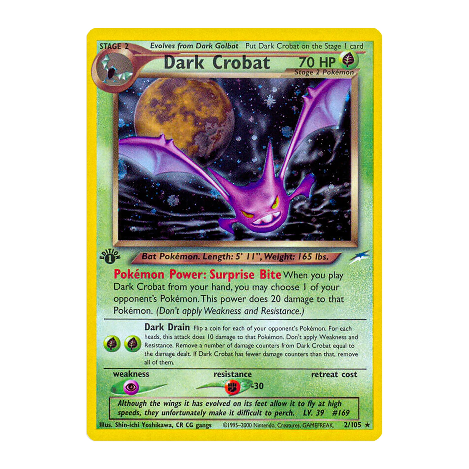 Neo Destiny Foil Set PKM Card Dark Gengar Crobat Espeon Scizor/Light Arcanine Togetic Pokemon PTCG Game Cards Proxy