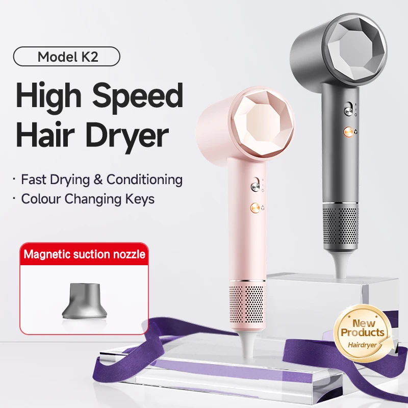 2025 Professional BLDC High Speed Hair Dryer Fast Hairdryer Secadora De Cabello Hot Brush Styler 110000rpm Ionic Hair Dryer