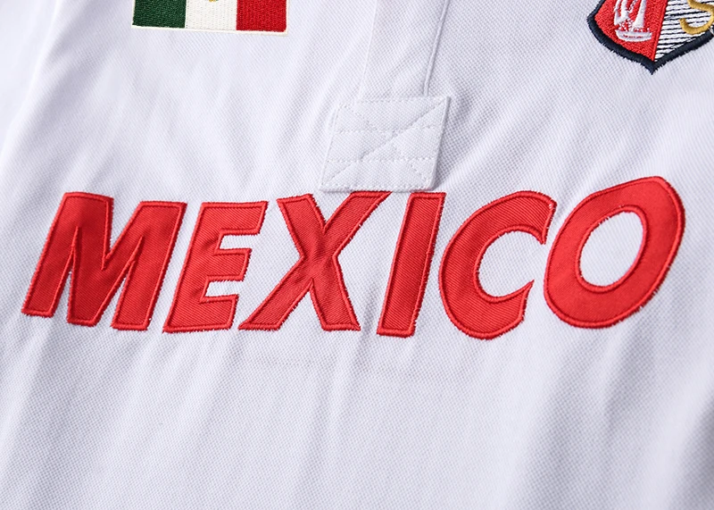 Men\'s polo shirt Mexico Independence Day Christmas Day cotton embroidery stitching color classic fashion original design cotton