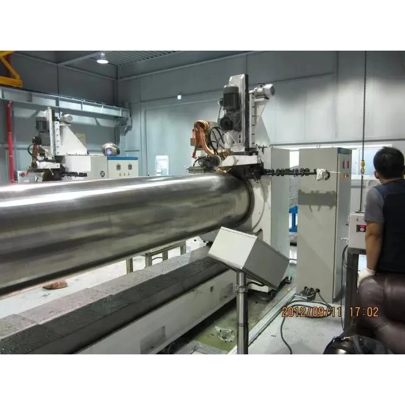 Lasmachine met V-draadfilterbuis