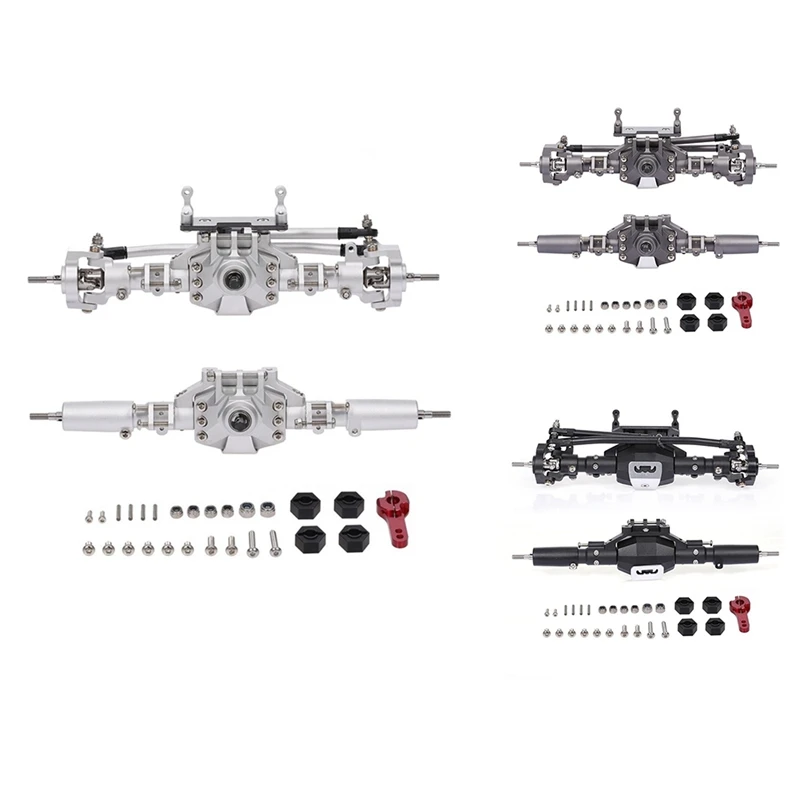 

CNC Anodized Front And Rear Axle For 1/10 RC Crawler Car Axial SCX10 II 90046 RC4WD D90 RGT 86100 Redcat GEN8