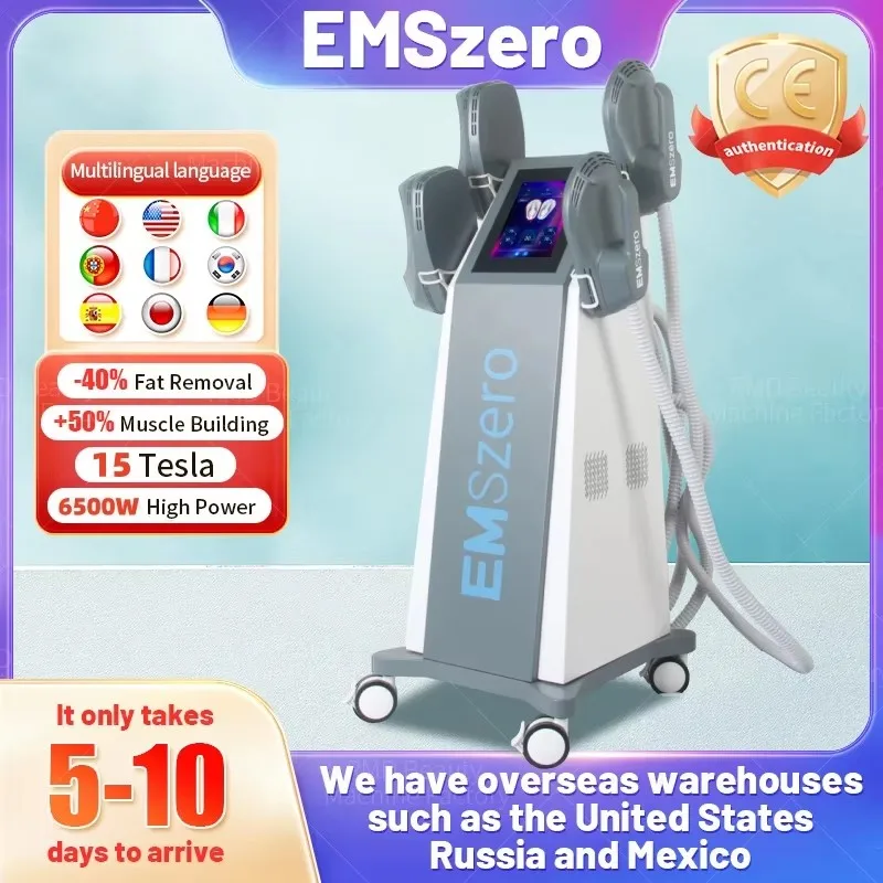 

EMSZero 15Tesla Sculpting Muscle Stimulator EMS Nova Body Shaping and Hip Lift Fat Removal Equipment Salon EMSzero Machine