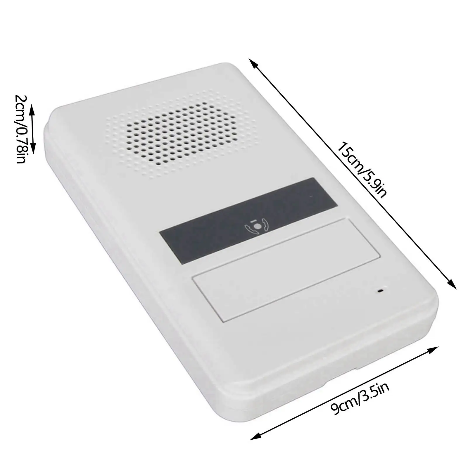 Dual Way Counter Intercom Premium Speaker Sensitive Mic 3W Power Window Intercom System für Bank White
