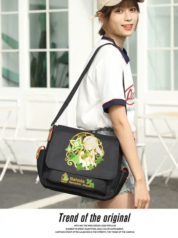 Zhongyuan Shen Nong Grass God Naxi Da Scattered Soldier Keli Anime College Single Shoulder Crossbody Bag High School Student A