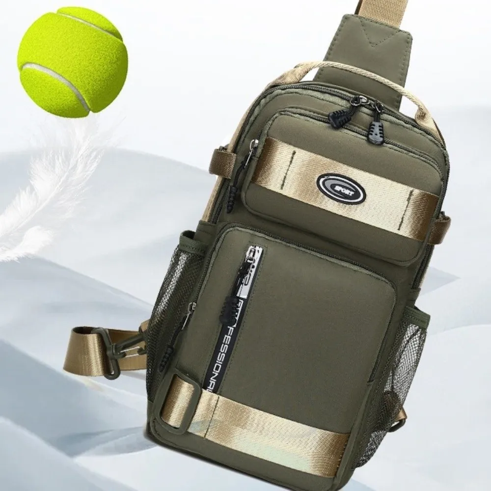 

Casual Oxford Cloth Men Chest Bag Multifunction Large Capacity Sports Message Bag Waterproof Zipper Shoulder Crossbody Bag Men