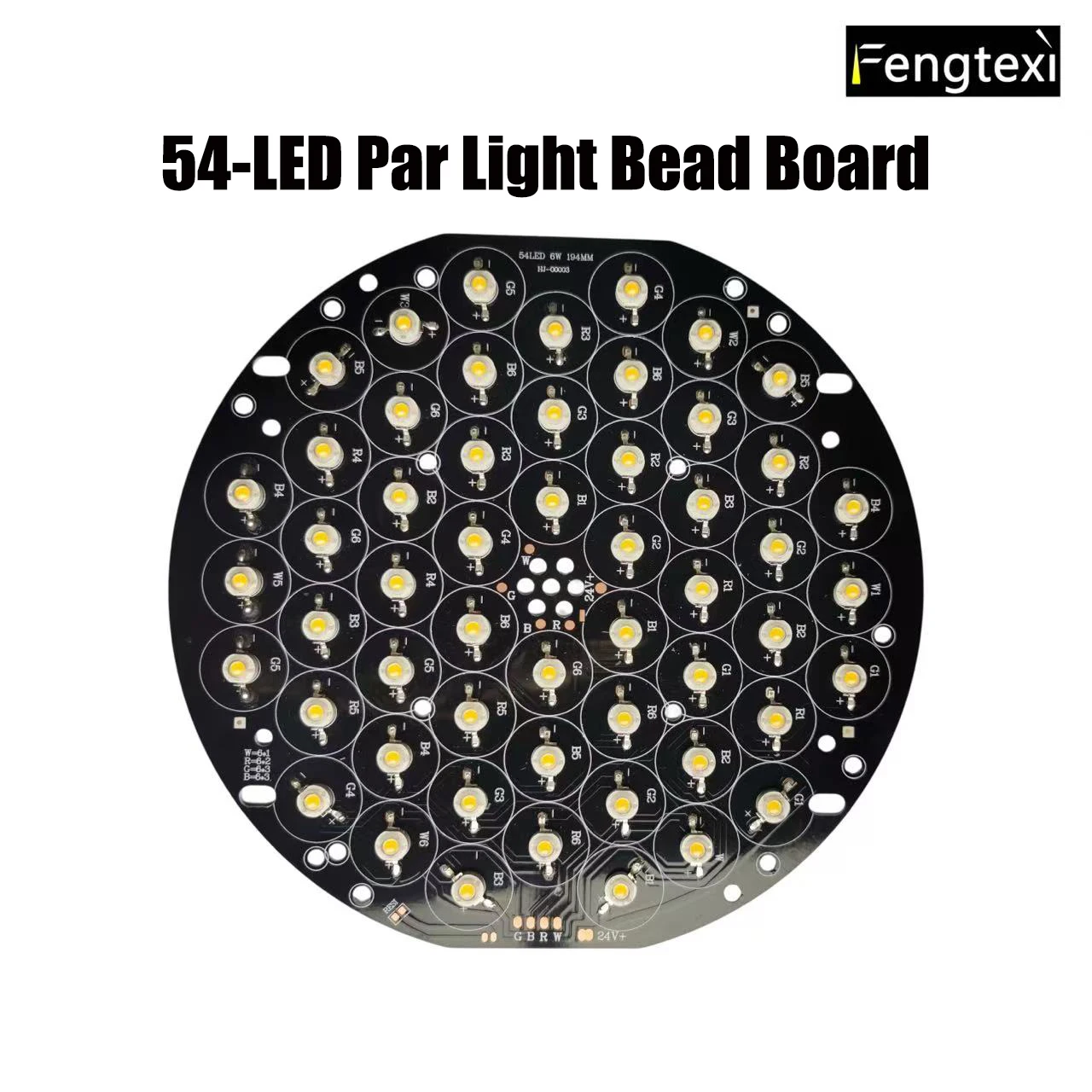 

24V 28V 1W 2W 3W 54-LED Bead Panel for Par Lights Flood Lights