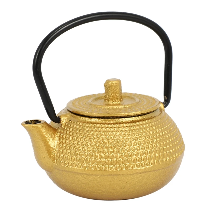 Mini Japanese Style Cast Iron Tea Kettle Tetsubin Small Teapot Tea Pot 50Ml, Easy To Carry