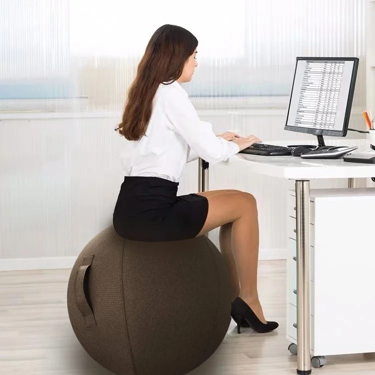 65cm Home Office Chair Sitting Ball Chair Yoga Ball Cover For Home Office