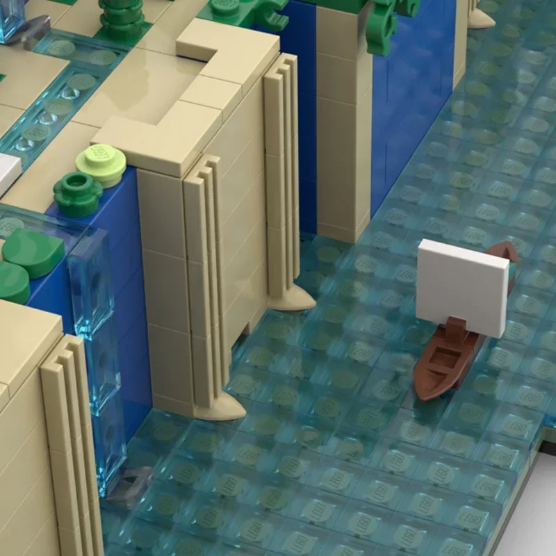 Moc ビルディングレンガ有名なモデルバビロンの吊り庭園テクノロジーモジュラーブロックギフトおもちゃ子供 DIY セットアセンブリ