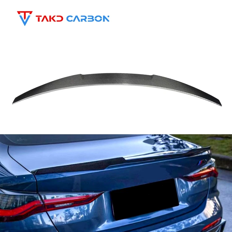 

Dry Carbon Fiber Material Carbon Black M4 Style Rear Trunk Spoiler Rear Wing for bmws 4 Series Coupe G22 425i 430i 2020-IN