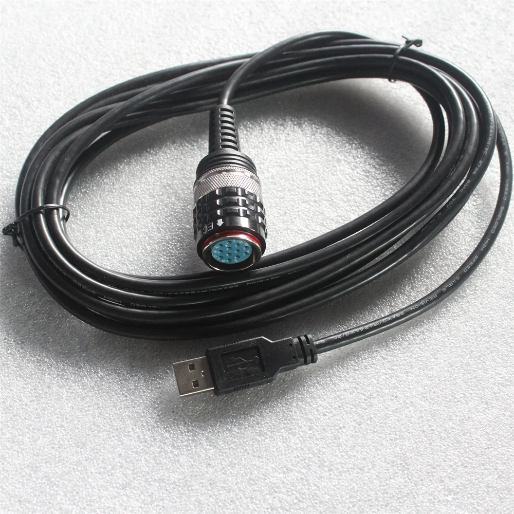 Acheheng OBD2 Diagnostic USB Cable for Volvo 88890304 Interface Main Test Cable for Volvo Vocom 88890305 OBD-II 8PIN Cable Vocom