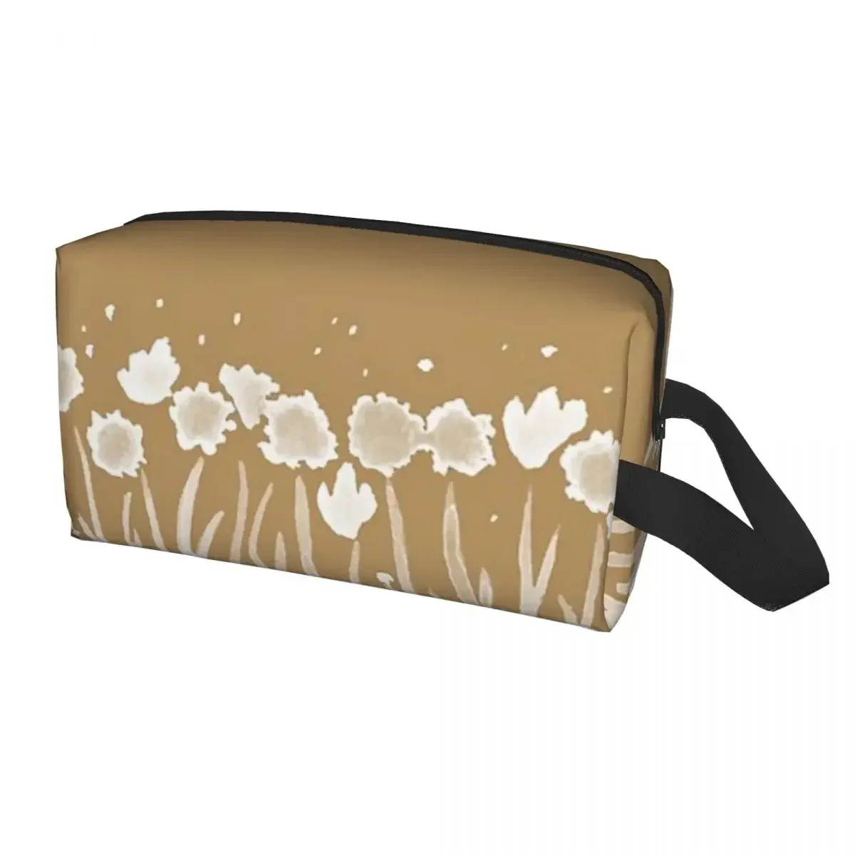 Alliums And Daffodils Watercolor Painting - Fawn  Travel Cosmetic Bag Makeup Toiletry Organizer Ladies Beauty Storage Dopp Kit