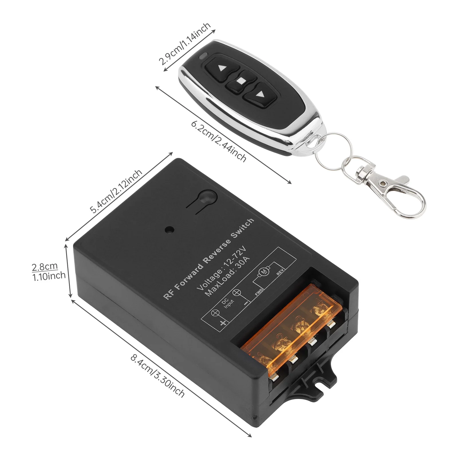 DC Motor Forward and Reverse Switch 12-72V 30A Linear Actuator Controller for Linear Motion / Motor / Lifter with Remote Control
