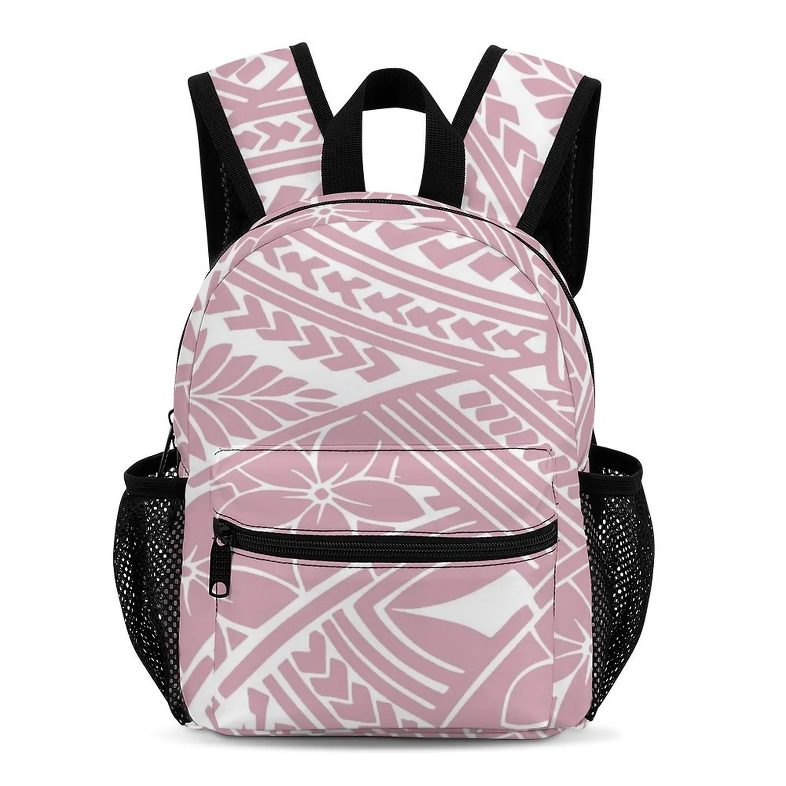 تتميز حقيبة مدرسية للأطفال الصغار في الحرم الجامعي بأنماط مطبوعة على الطراز البولينيزي والتي يمكن تخصيصها #1