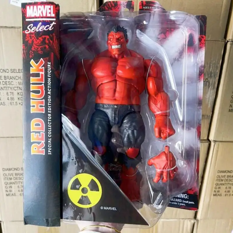 

Diamond Select Toys DST Marvel Select Red Hulk 9 Inches 23Cm Original Action Figure Model Birthday Festival Gift Collection Toy