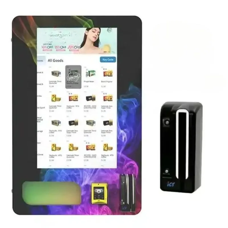 

32-Inch touchscreen wall-mounted small vending machine with age verification